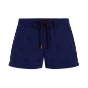 Micro Ronde des Tortues Diagonale Zwemshorts met Borduursel voor Dames...