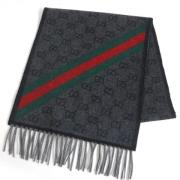 Pre-owned Wool scarves Gucci Vintage , Black , Dames