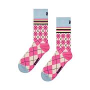 Argyle Patroon Sokken Happy Socks , Pink , Dames