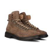 Bruine Suède Veterschoenen Stefano Lauran , Brown , Heren