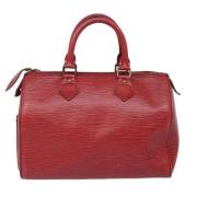 Pre-owned Leather louis-vuitton-bags Louis Vuitton Vintage , Red , Dam...