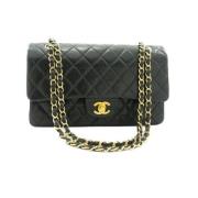 Pre-owned Leather chanel-bags Chanel Vintage , Black , Dames