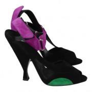 Pre-owned Suede heels Prada Vintage , Black , Dames