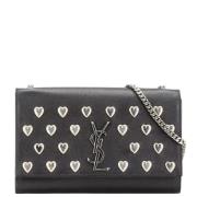 Pre-owned Leather shoulder-bags Yves Saint Laurent Vintage , Black , D...