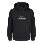 Lima Logo Hoodie Jack & Jones , Black , Heren