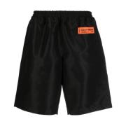 Zwarte Casual Nylon Shorts Heron Preston , Black , Heren