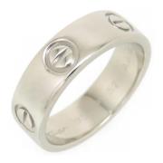 Pre-owned Metal rings Cartier Vintage , Gray , Dames