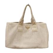 Pre-owned Canvas prada-bags Prada Vintage , Beige , Dames