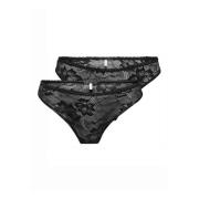 Sophie Thong Doppelpack Only , Black , Dames