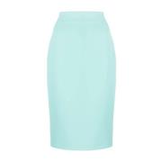 Blauwe Casual Pencil Rok Pinko , Blue , Dames