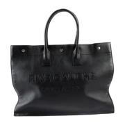 Pre-owned Leather handbags Saint Laurent Vintage , Black , Dames