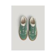 Retro Suède Sneakers Pepe Jeans , Green , Dames