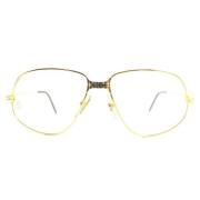 Pre-owned Metal sunglasses Cartier Vintage , Yellow , Dames