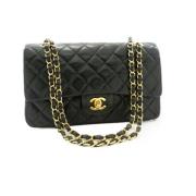 Pre-owned Leather chanel-bags Chanel Vintage , Black , Dames