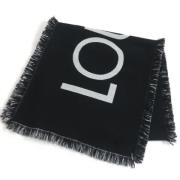 Pre-owned Wool scarves Louis Vuitton Vintage , Black , Dames