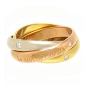 Pre-owned Metal rings Cartier Vintage , Yellow , Dames