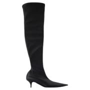 Leather boots Balenciaga , Black , Dames