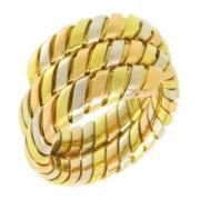 Pre-owned Metal rings Bvlgari Vintage , Yellow , Dames