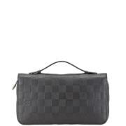 Pre-owned Canvas wallets Louis Vuitton Vintage , Black , Dames