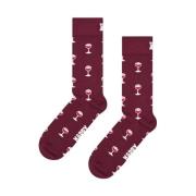 Wijnglas Patroon Sokken Happy Socks , Multicolor , Heren