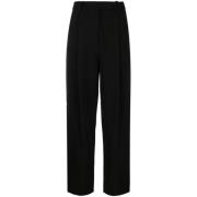 Elegante Zwarte Crepe Broek Self Portrait , Black , Dames