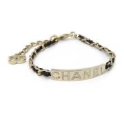 Pre-owned Metal bracelets Chanel Vintage , Black , Dames