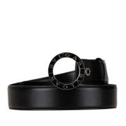 Pre-owned Leather belts Bvlgari Vintage , Black , Dames