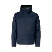 Blauwe Hooded Ritsjas Emporio Armani EA7 , Blue , Heren