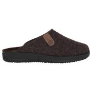 Bruine heren pantoffels - Comfortabel Warm Rohde , Brown , Heren