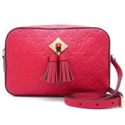 Pre-owned Leather louis-vuitton-bags Louis Vuitton Vintage , Red , Dam...