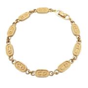 Pre-owned Metal bracelets Dior Vintage , Yellow , Dames