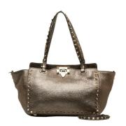 Pre-owned Leather handbags Valentino Vintage , Gray , Dames