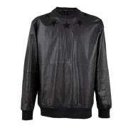 Pre-owned Leather outerwear Givenchy Pre-owned , Black , Dames