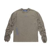 Zwart Gewassen Longsleeve Sluier A-Cold-Wall , Gray , Heren