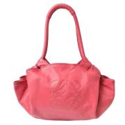 Pre-owned Leather shoulder-bags Loewe Pre-owned , Pink , Dames