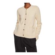 Jersey Cardigan voor Vrouwen Tommy Hilfiger , Beige , Dames