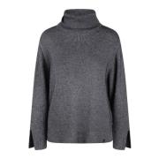 Wollen Turtleneck Sweater Fw24 Herno , Gray , Dames