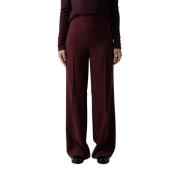 Lucas Wide Leg Broek Wineberry Mauve Dante 6 , Red , Dames