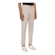 Moderne Twill Tapered Plooi Broek Calvin Klein , Beige , Heren