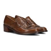 Elegante Cognac Loafers Pertini , Brown , Dames