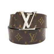 Pre-owned Leather belts Louis Vuitton Vintage , Brown , Dames