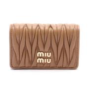 Pre-owned Leather home-office Miu Miu Pre-owned , Brown , Dames