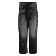 Straight-leg Jeans R13 , Black , Dames