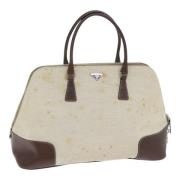 Pre-owned Canvas handbags Prada Vintage , Beige , Dames