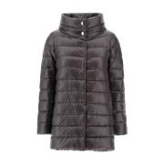 Amelia A-Shape Quilted Puffer Jacket Herno , Brown , Dames