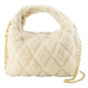 Leather handbags Burberry , Beige , Dames