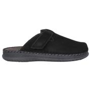 Zwarte herenhuisslippers voor thuis Rohde , Black , Heren