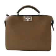 Pre-owned Leather handbags Fendi Vintage , Brown , Dames