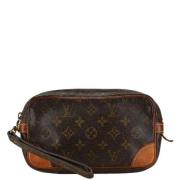 Pre-owned Canvas clutches Louis Vuitton Vintage , Brown , Dames