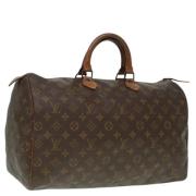 Pre-owned Canvas handbags Louis Vuitton Vintage , Brown , Dames